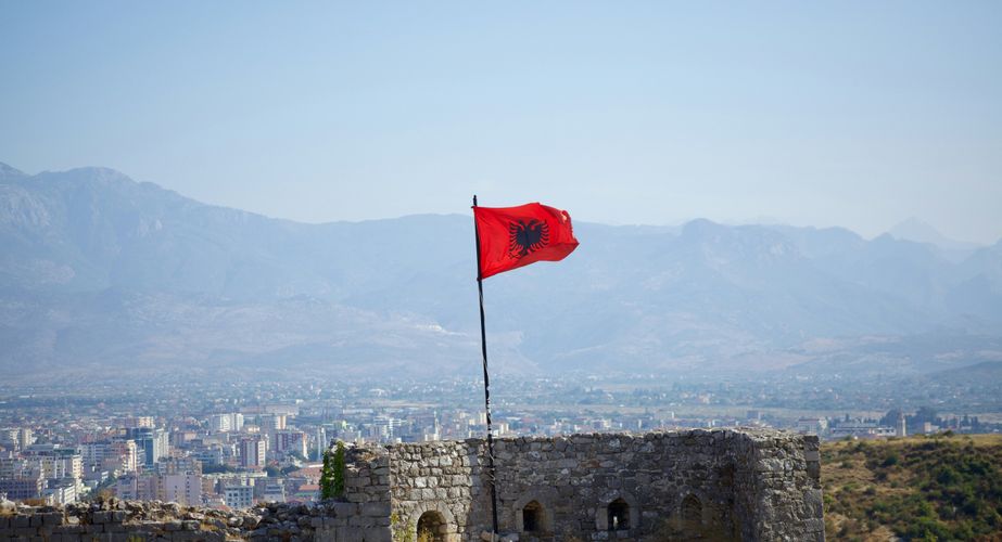 Albanie vlag Albanie vlag